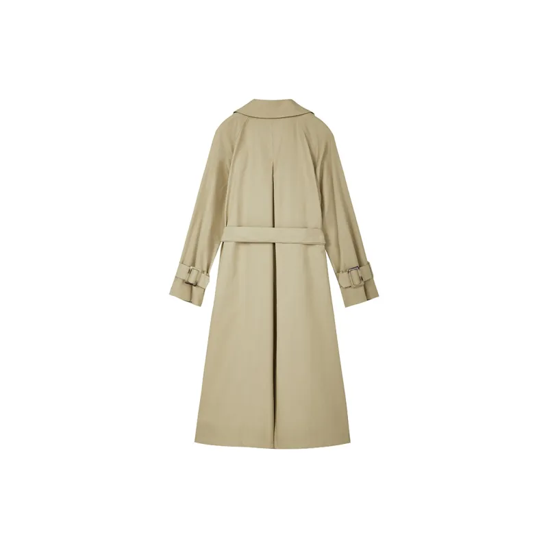 Yu Qianwen Trench Coat Women's Camel-1