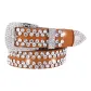 Genuine Leather Full Diamond Camel