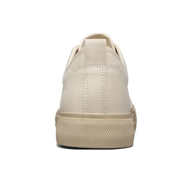 Warrior Wear resistant, Lightweight, Breathable, And Non slip. Low Top Canvas Shoes Men's Beige-4