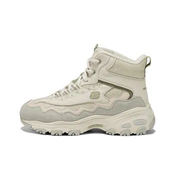 Skechers DLITES Anti-Slip Wear-Resistant High-Top Casual Shoes Women's Taupe