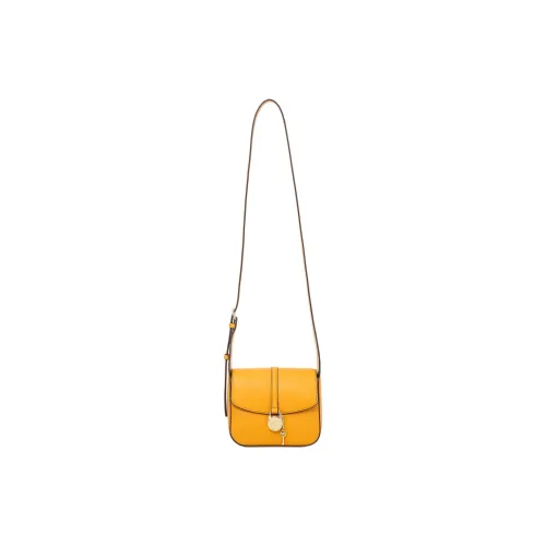 MICHAEL KORS Cow Leather Crossbody Bag Shoulder Bag Small Size Women's Yellow