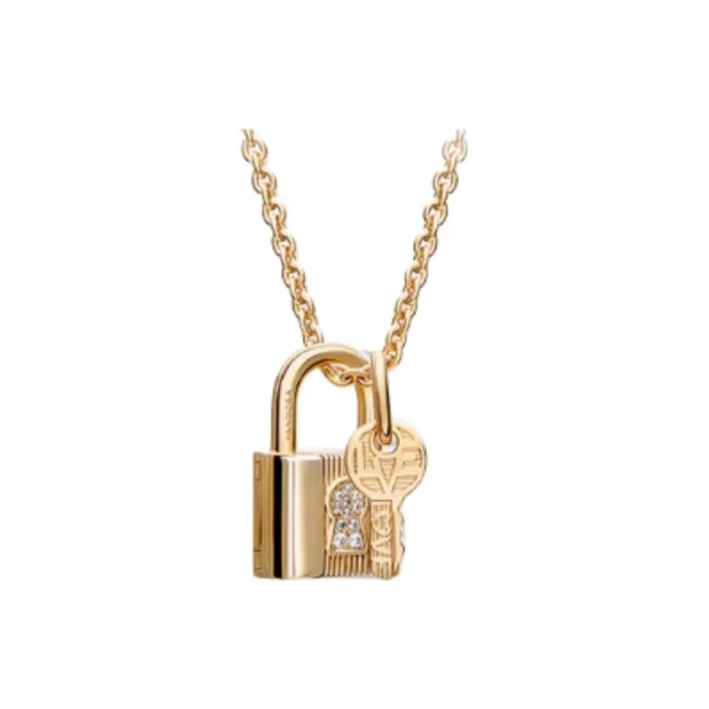Pandora 925 Sterling Silver Necklaces Women's Rose Gold/Silver/Gold-2