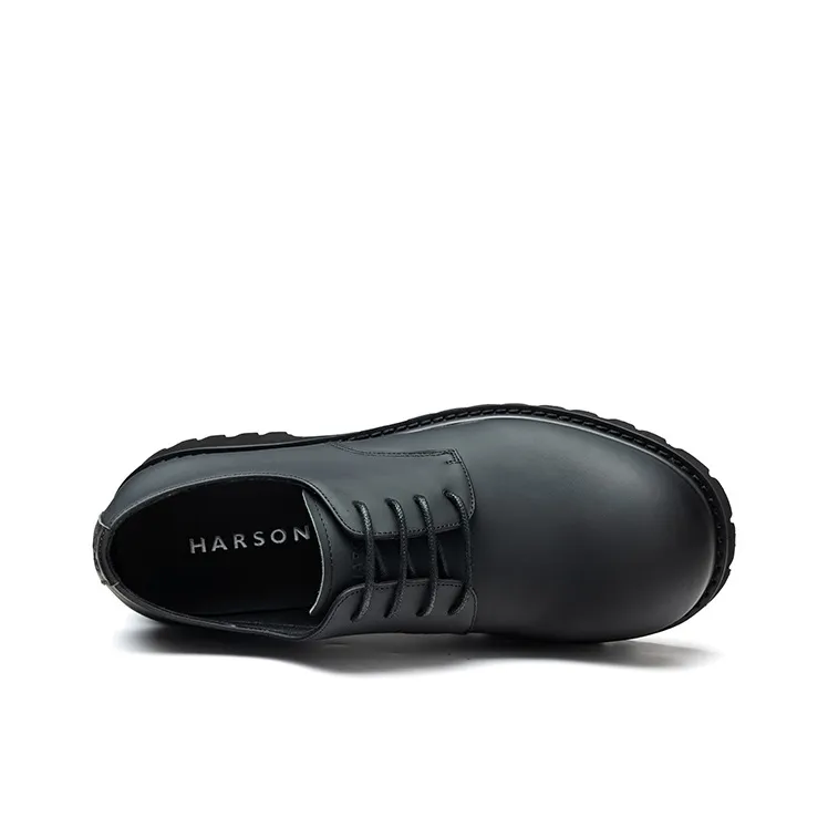 HARSON Derby Casual Shoes Men's Black-3