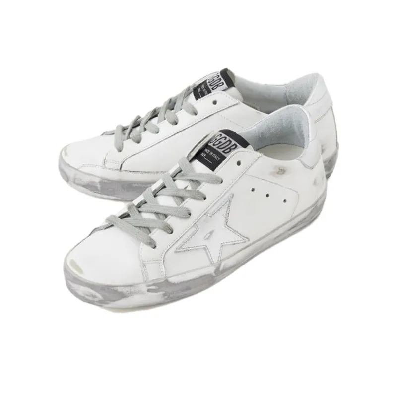 Golden Goose Super Star White Silver Sparkle Women's-2