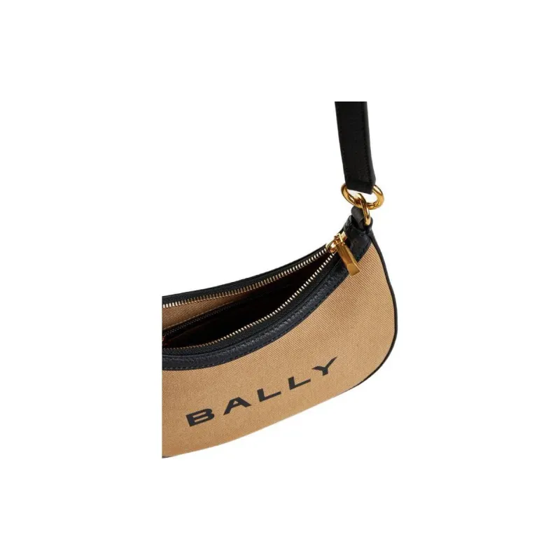 BALLY Bar Ellipse Logo Printed Crossbody Bag-4