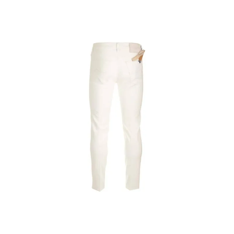 JACOB COHEN Logo Patch Straight Leg Jeans-1
