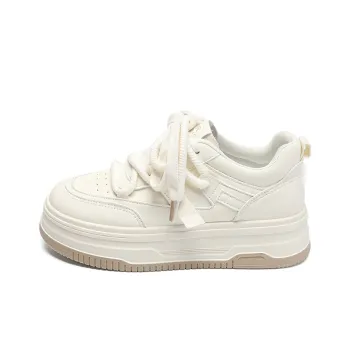 ZHR Wear resistant And Lightweight Low Top Skateboard Shoes Women's Beige