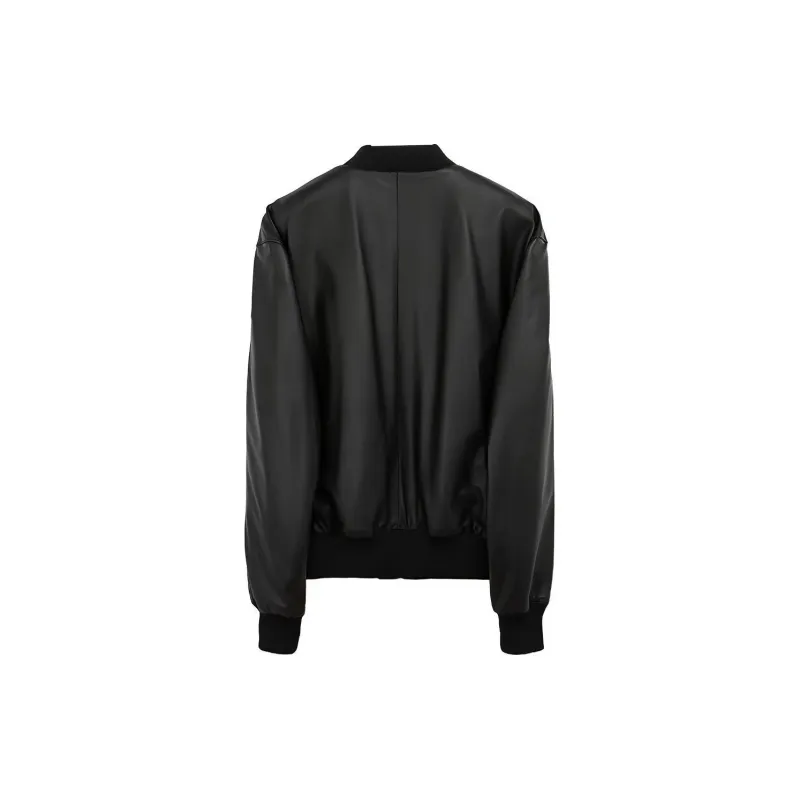 Bottega Veneta Leather Jackets Men Black-1
