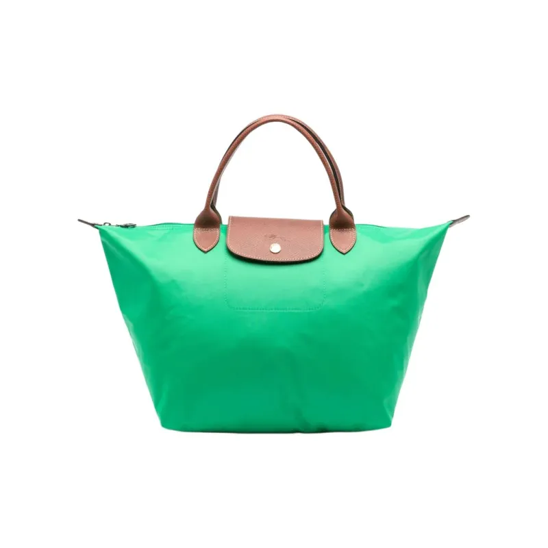 LONGCHAMP Le Pliage Polyamide Canvas Dumpling Bag Handbag Medium Size Women's Green-0