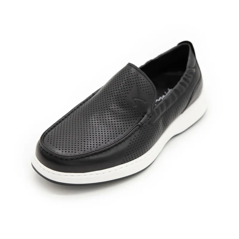 Satchi Loafers, Gommino Loafers Men's Black-1