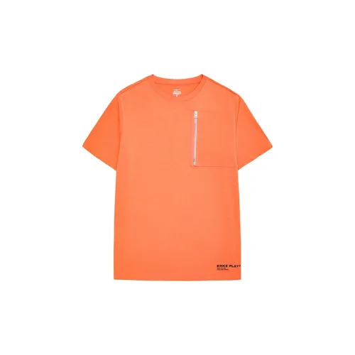 Erke T Shirt Men's Soft Light Orange