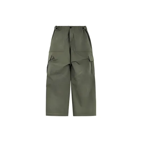 WE11DONE Cargo Pants Unisex Olive Green