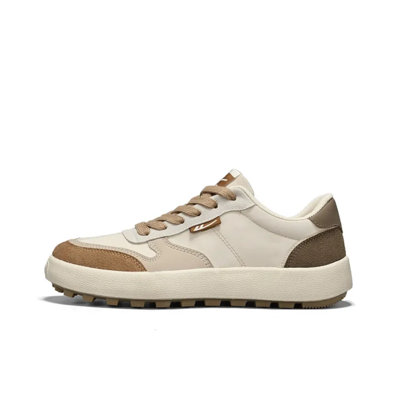 Warrior Wear resistant, Lightweight, Breathable, And Non slip. Low Top Casual Shoes Men's Dark Beige Brown-0