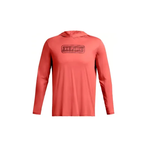 Under Armour Fish Sweatshirts Men Watermelon Red