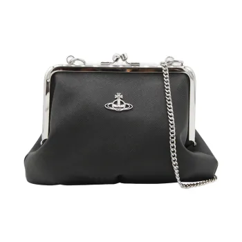 Vivienne Westwood Orb Plaque Chain-Linked Clutch Bag