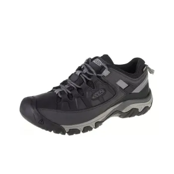 KEEN Targhee 3 Anti-Slip Wear-Resistant Low-Top Outdoor Shoes Men's Black Gray Color
