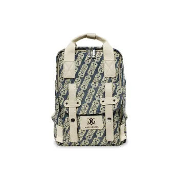 MACK JODAER Synthetic Leather Backpack Small Size Women's Blue