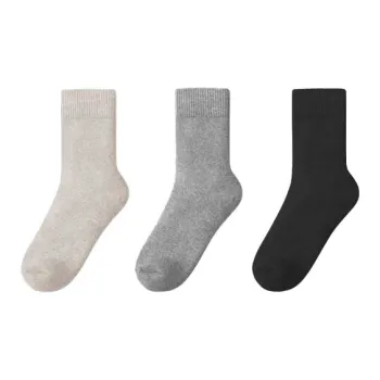 XIAOYEHEZI Mid Calf Socks Unisex 3 Pack