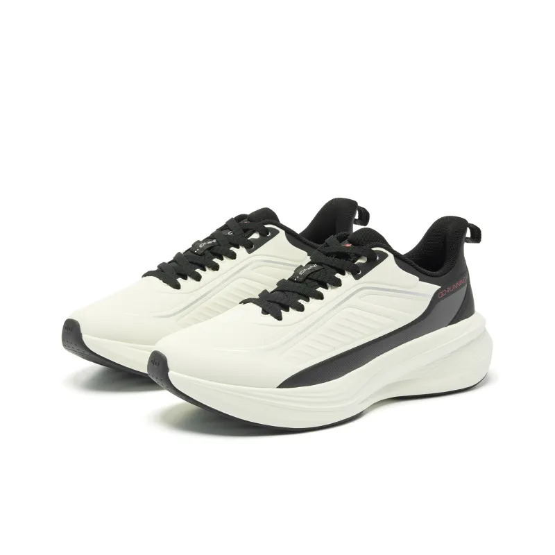 QIAODAN Rainwing 4.0 Anti Slip And Wear Resistant Warm Low Top Q LITESPEED Technology Running Shoes Men's White Black-2