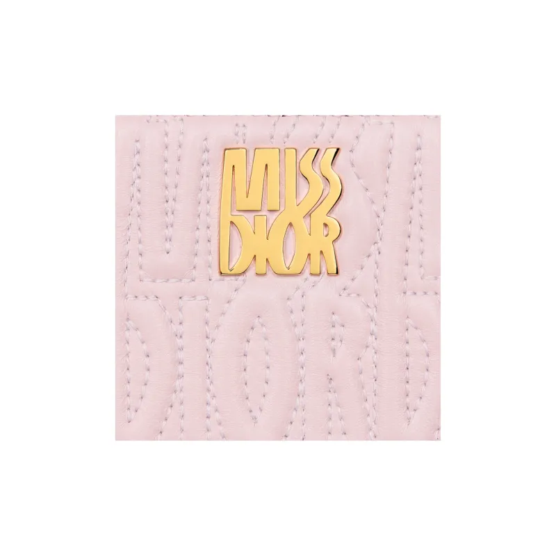 DIOR Quilting Lambskin Wallet Women's Pink-4