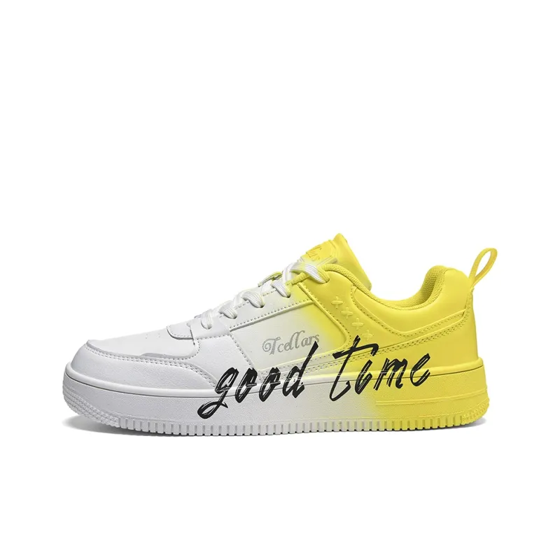 TCELLARS Skateboard Shoes Unisex Low Top White-67