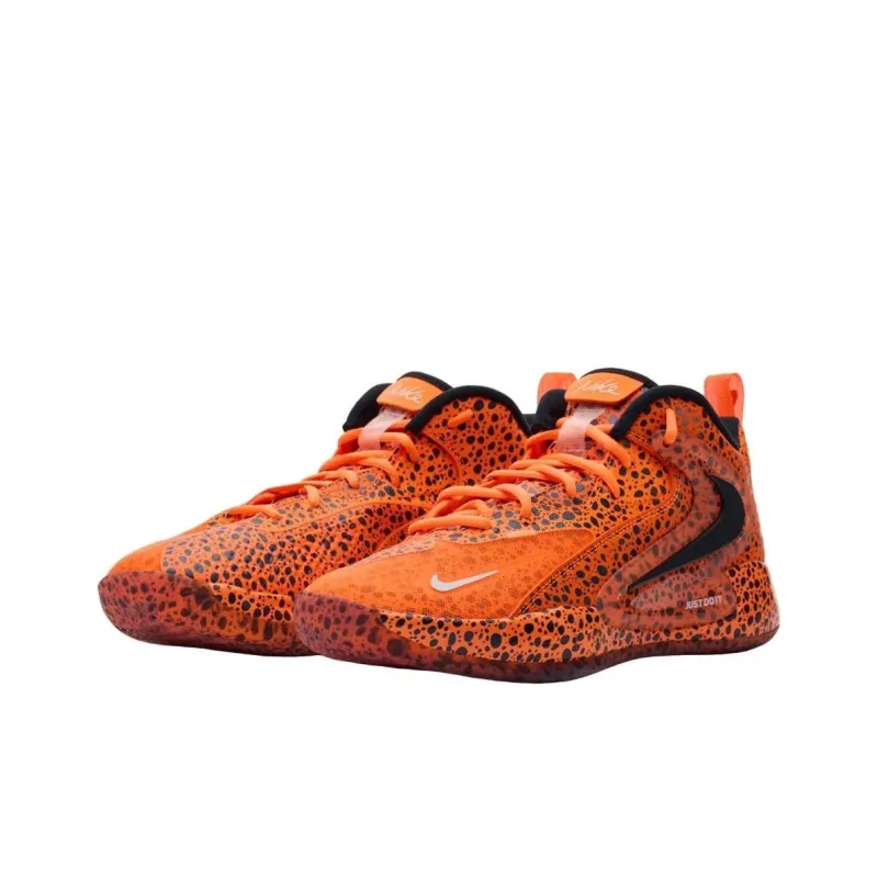 Nike React HyperSet Anti Slip Wear Resistant Mid Top Volleyball Shoes Men's Orange-3