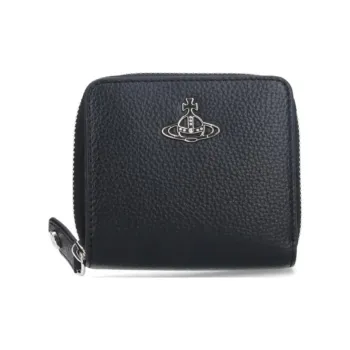Vivienne Westwood Logo Plaque Zip Around Wallet