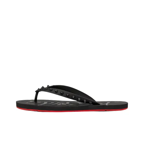 Christian Louboutin Loubi Flip Slide Black