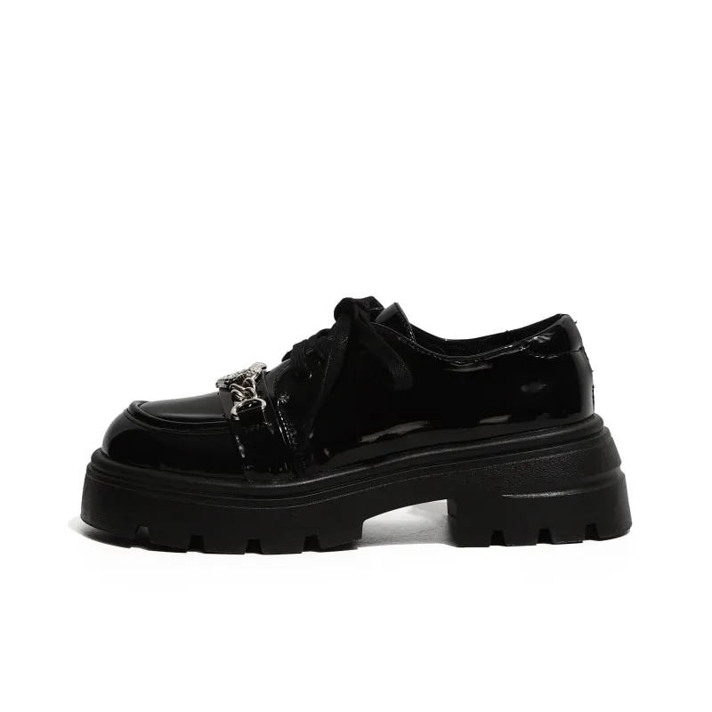NUNZ Loafers Women's Black Glossy/Black Matte-0