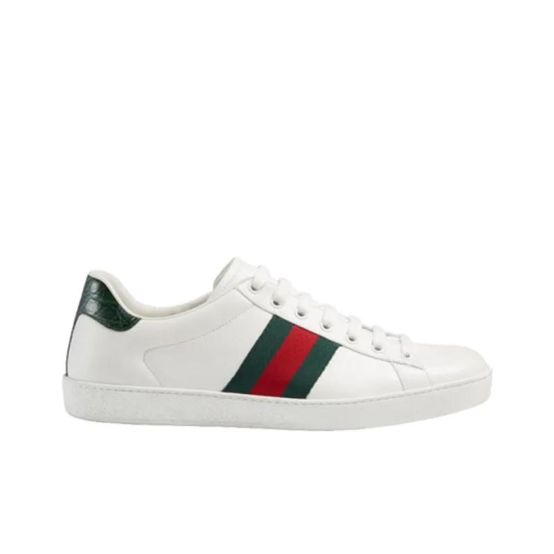 GUCCI Ace Leather Sneakers White-1