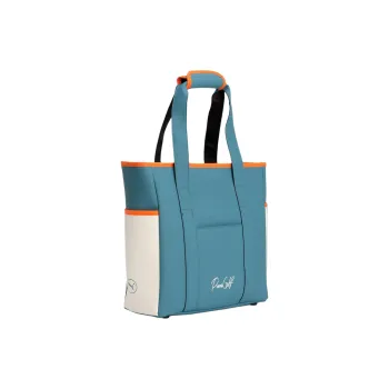 PUMA Synthetic Leather Tote Bag Shopping Bag Handbag Unisex Blue Horizon With White Light And Maple Syrup