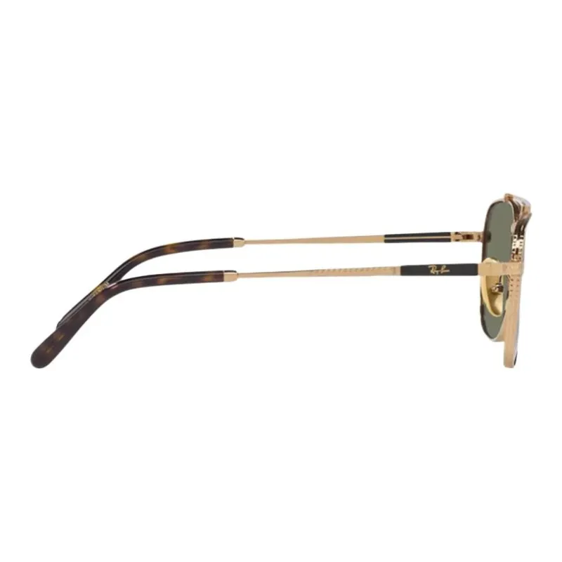 RayBan Titanium Material Aviator Sunglasses Unisex Gold-3