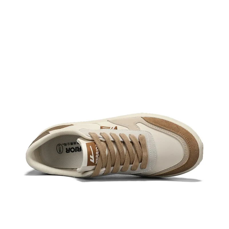Warrior Wear resistant, Lightweight, Breathable, And Non slip. Low Top Casual Shoes Men's Dark Beige Brown-3