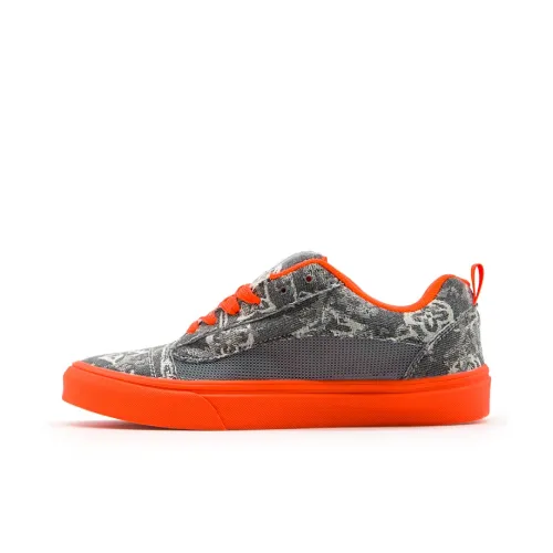YIBONI Wear-resistant And Lightweight Low-Top Skateboard Shoes Unisex Orange Gray