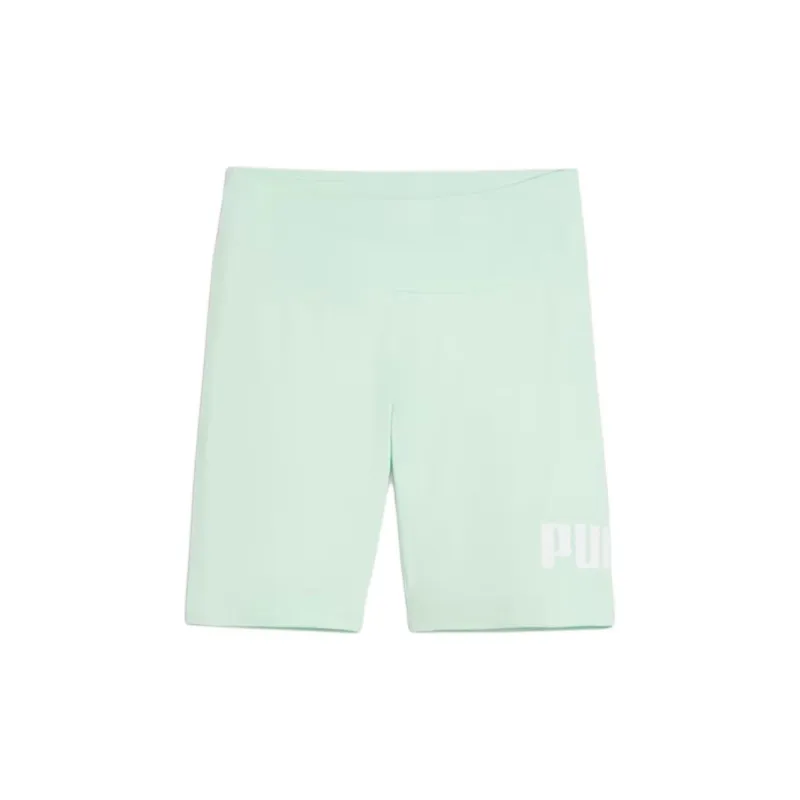 PUMA Essentials LogoSHORT Leggings Leggings Women's Mint Green-1