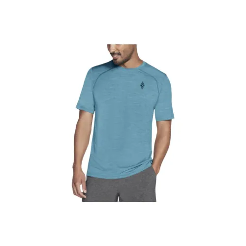 Skechers ON THE ROAD T-Shirts Men Lake Blue