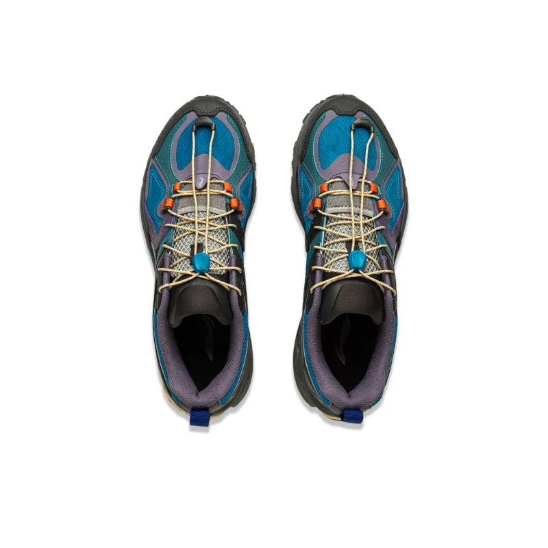 LiNing Support 2.0 Trail V2 Anti Slip Wear Resistant Low Top Running Shoes Men's Gray Blue-3