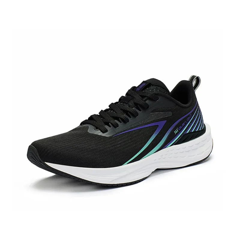 361° Flying Fish 3.0 Slip Resistant, Abrasion Resistant, Breathable Low Top Running Shoes Men's Black Green Purple-1