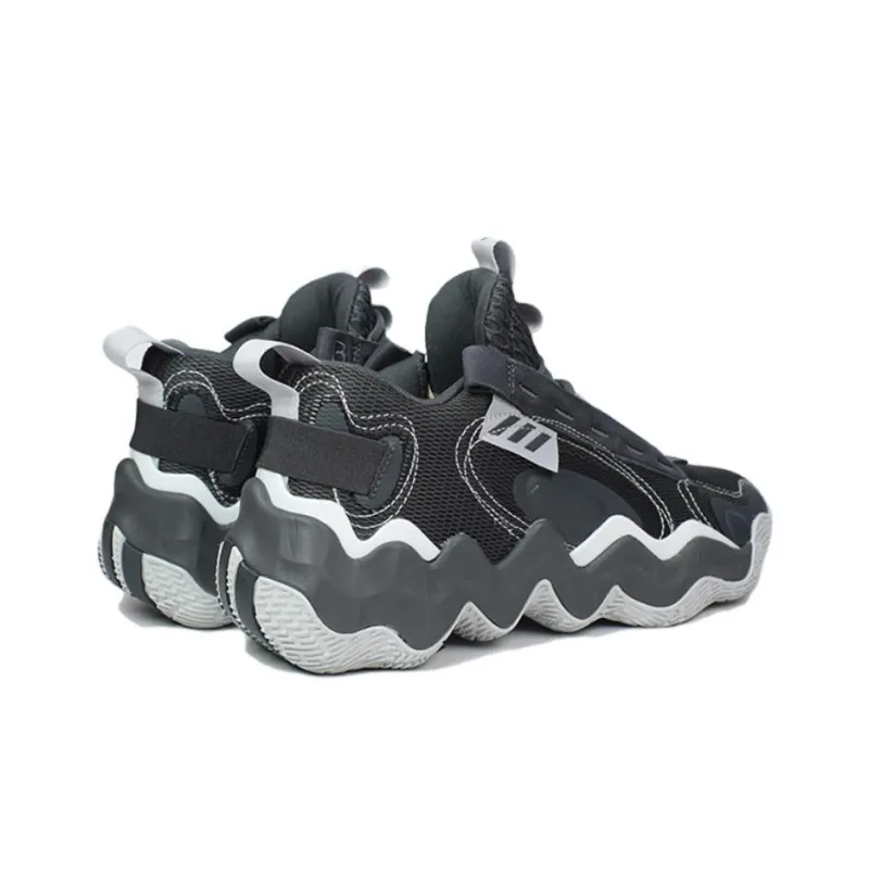 Adidas Anti-Slip Wear-Resistant Low-Top Basketball Shoes Men's Gray-2
