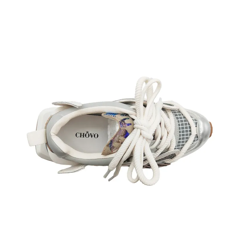CHOVO Low-Top Chunky Sneakers Unisex-12