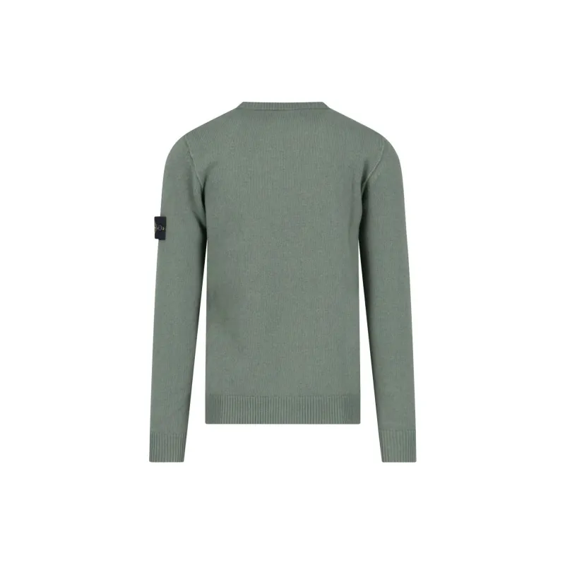 STONE ISLAND Logo Patch Crewneck Jumper-1