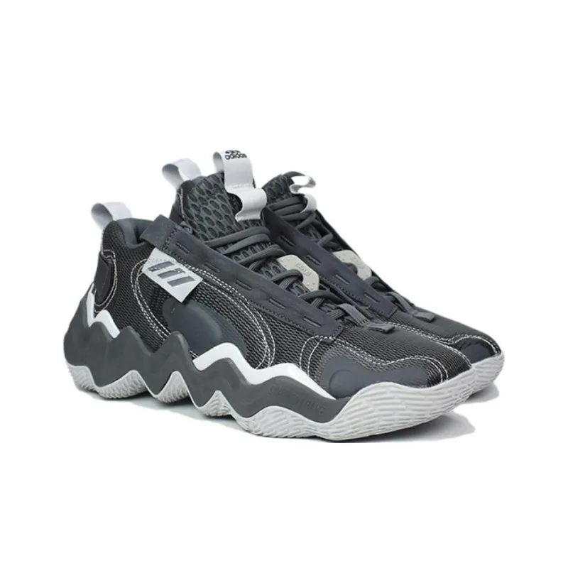 Adidas Anti-Slip Wear-Resistant Low-Top Basketball Shoes Men's Gray-1