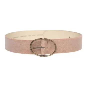 Levi's Brand Logo Metal Belt Women's Apricot Width 3.9CM