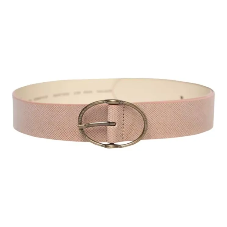 Levi's Brand Logo Metal Belt Women's Apricot Width 3.9CM-0