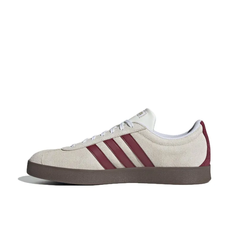 Adidas VL COURT 2.0 Anti Slip Wear Resistant Low Top Skateboard Shoes Unisex Ecru-1