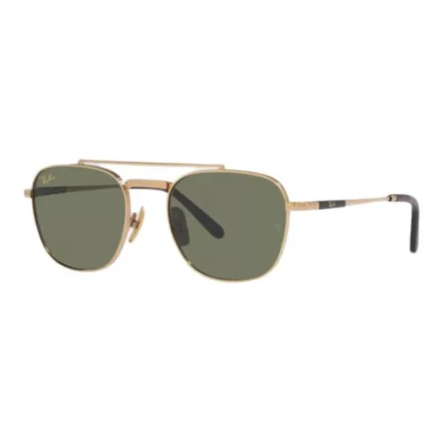 RayBan Titanium Material Aviator Sunglasses Unisex Gold