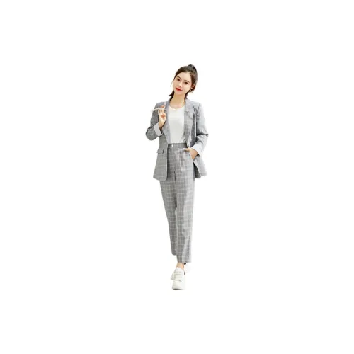 Mo Han Yi Mei Business Suits Women's Gray