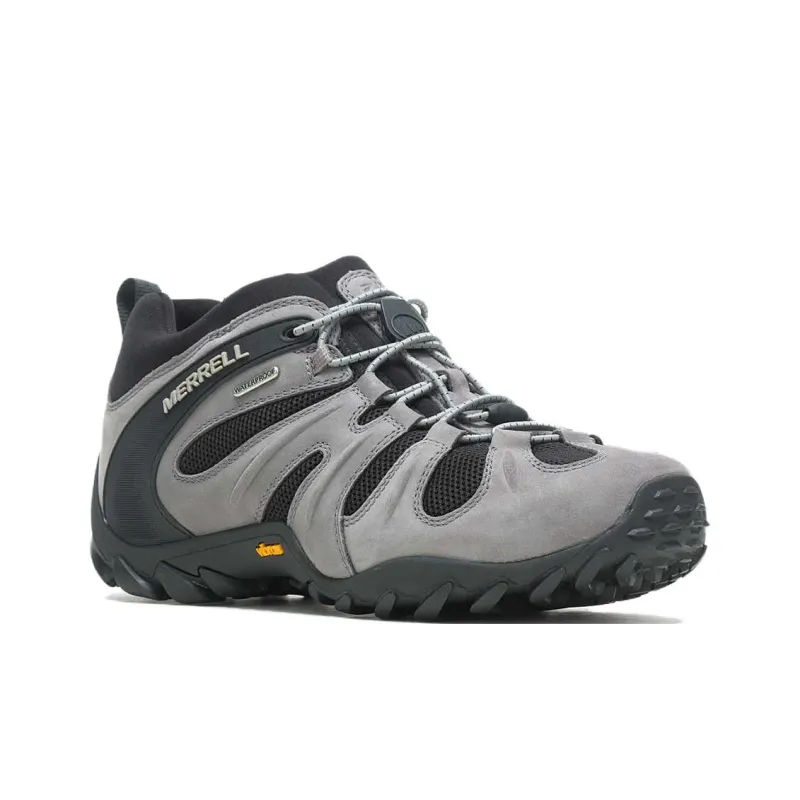 MERRELL Chameleon 8 Slip-Resistant Water-Resistant Low-Top Hiking Shoes Men's Charcoal Gray-2