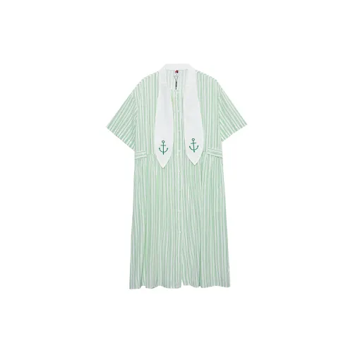 MUGUOGUOMU Short-Sleeved Dresses Women's