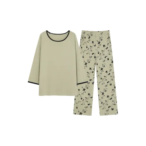 JinShaLa Pajama Set Women's Matcha